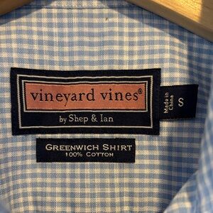 Vineyard Vines Light Blue Checkered Men's Shirt